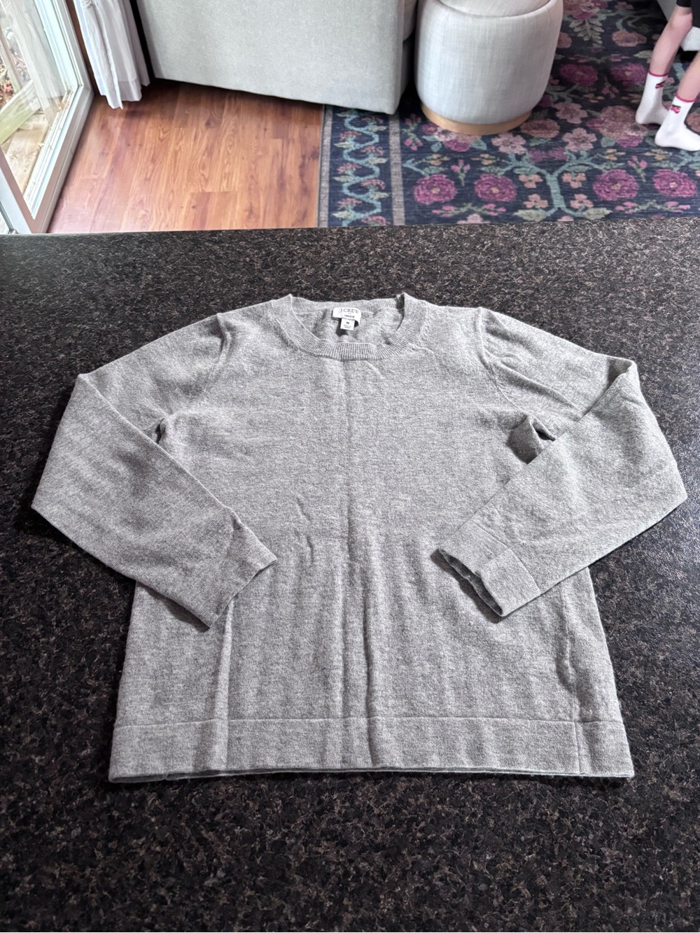 J Crew Crewneck Teddie Sweater - Gray
